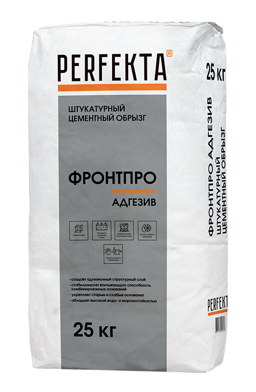 Штукатурный цементный обрызг Фронтпро Адгезив, 25 кг