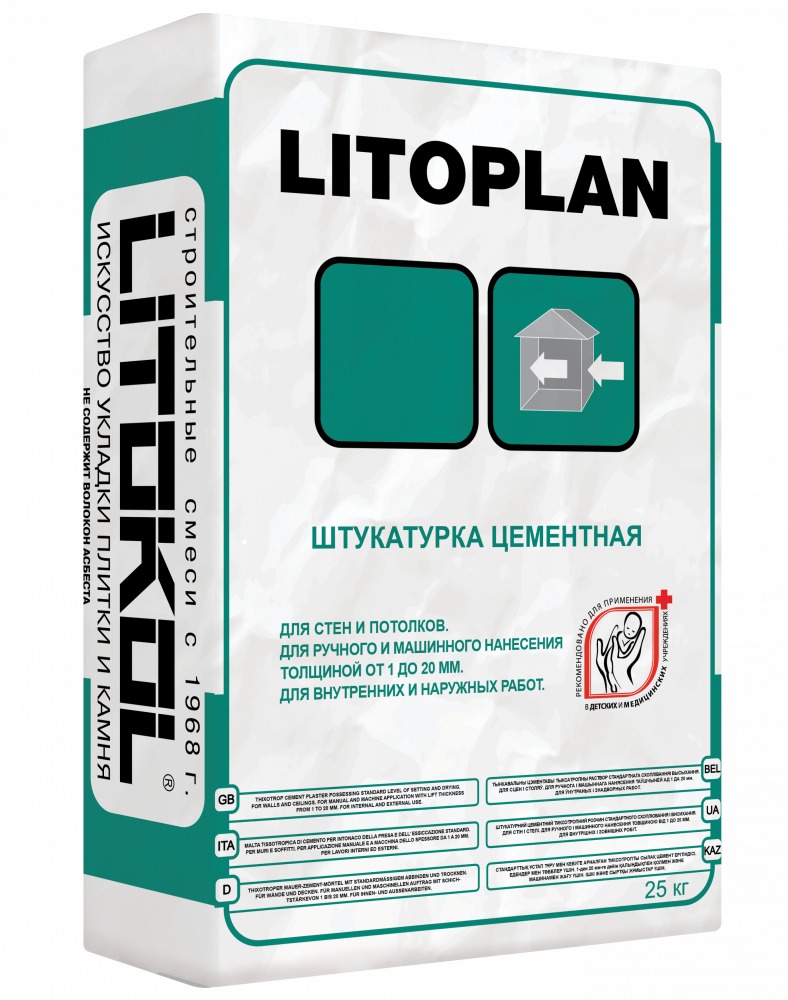 Штукатурный состав LITOPLAN, LITOKOL